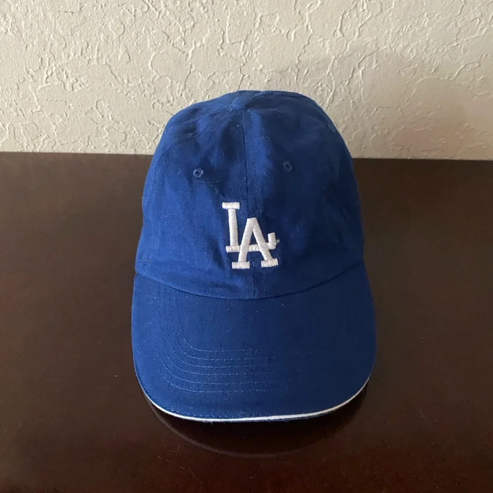 Vintage LA Dodgers Farmer John Promo Hat Blue Adjustable Dad Cap MLB Giveaway
